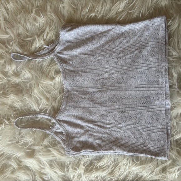 Garage Light Gray Ribbed Tank Top - Picture 2 of 4